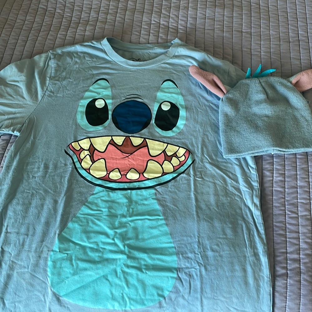 Lilo & Stitch T-shirt and Beanie Halloween Costume